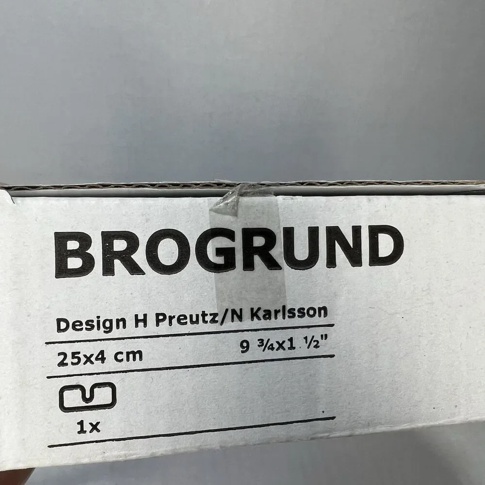 IKEA BROGRUND shower shelf 9.75x1.50x4.5” chrome-plated 903.285.26 Open Box